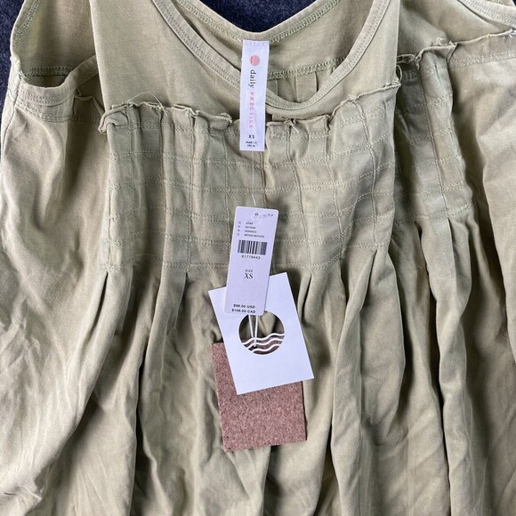 Anthropologie Daily Practice Lime Green Midi Dress Women’s Size XSmall NWT! $98 - Picture 6 of 10